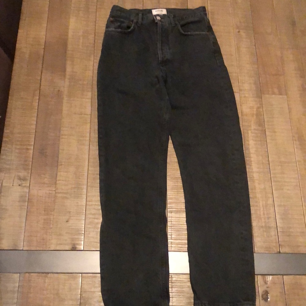 Black washed AGOLDE jeans